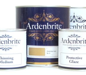 The complete range of Ardenbrite Metallic Paint products.