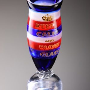 This piece was created by Ed Burke of E&M Glass, our gold was used for the lettering. Photography by Simon Bruntnell.