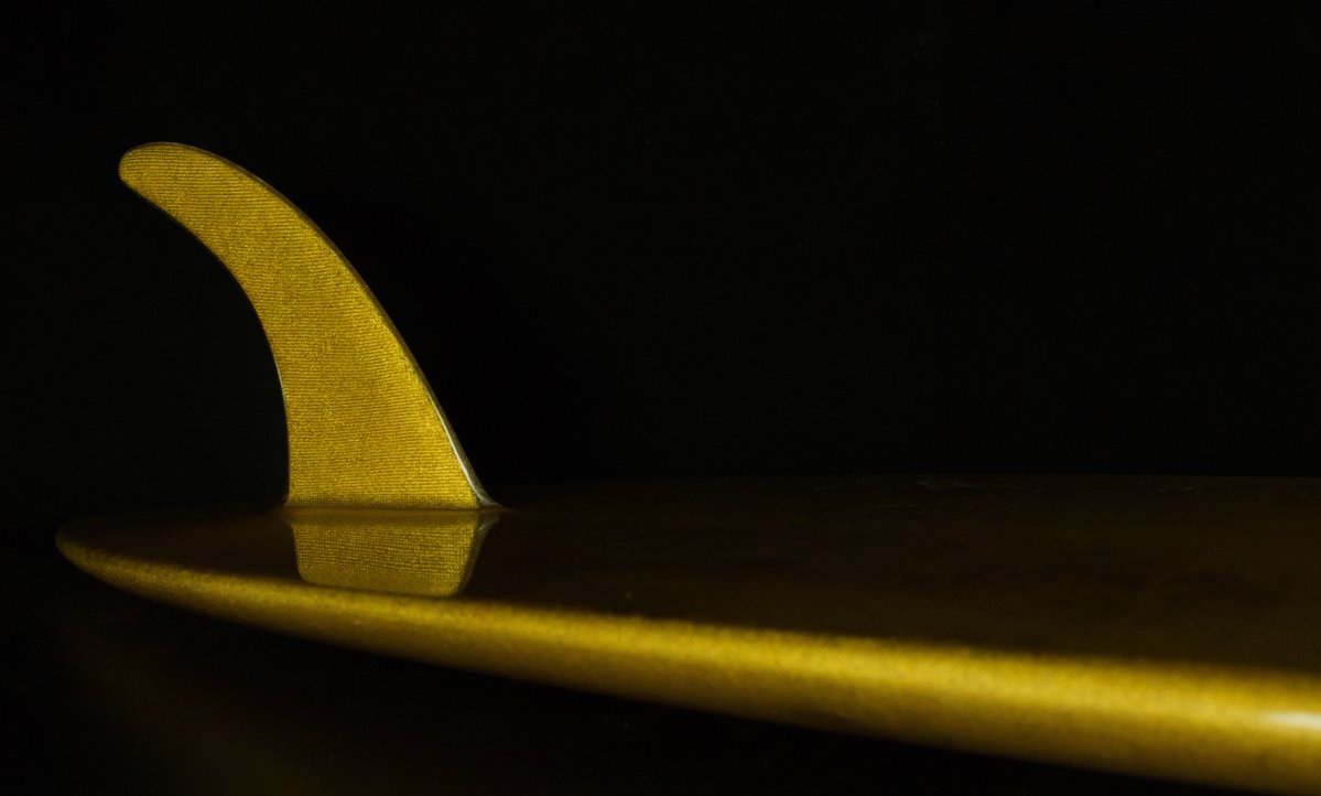 The World's First 24ct gilded surfboard!