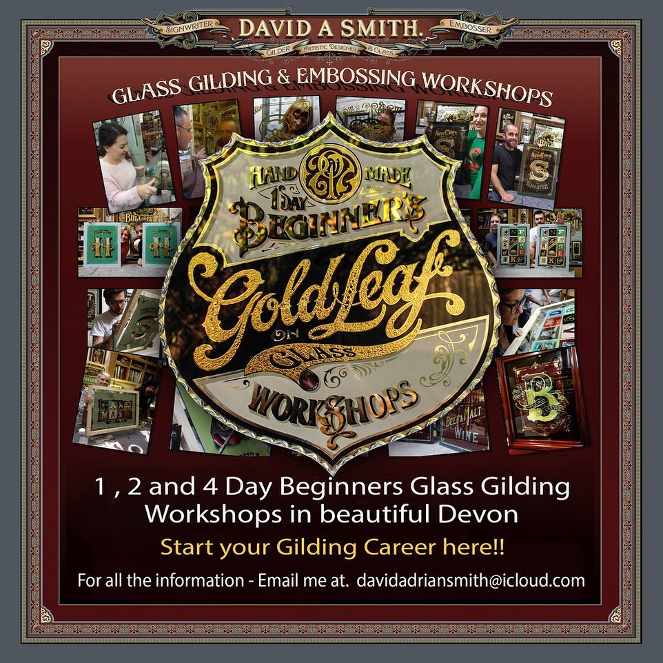 Client Showcase – Gold Leaf On Glass Workshops With Dave Smith