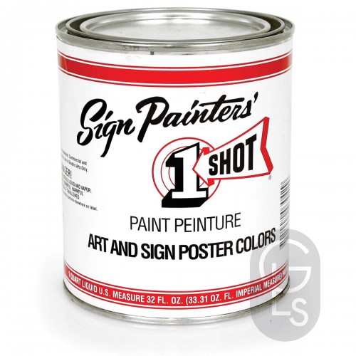 1 Shot Oil Based Poster - White