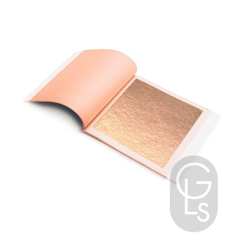 22ct Rose Gold Leaf Transfer - Noris - German 14g - 80 x 80mm - 25 Leaves