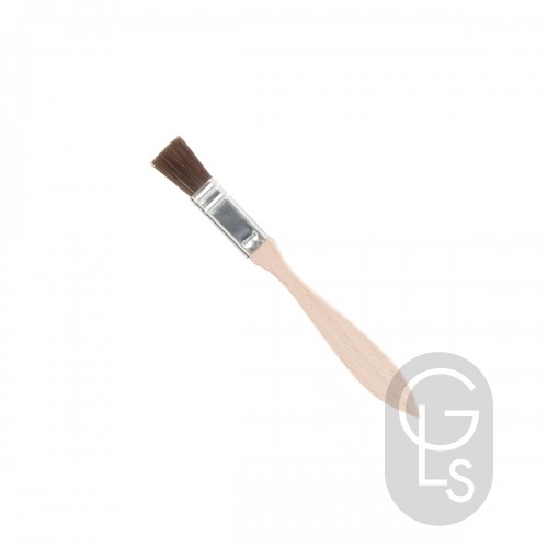 Brown Ox Hair Flat Size Brush - 12mm