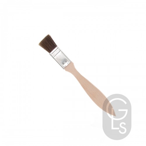 Brown Ox Hair Flat Size Brush - 18mm