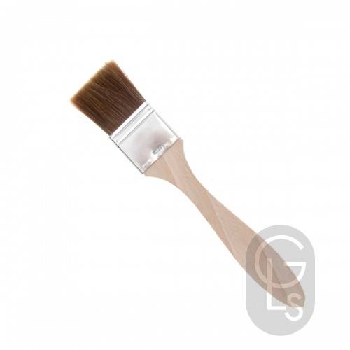 Brown Ox Hair Flat Size Brush - 35mm