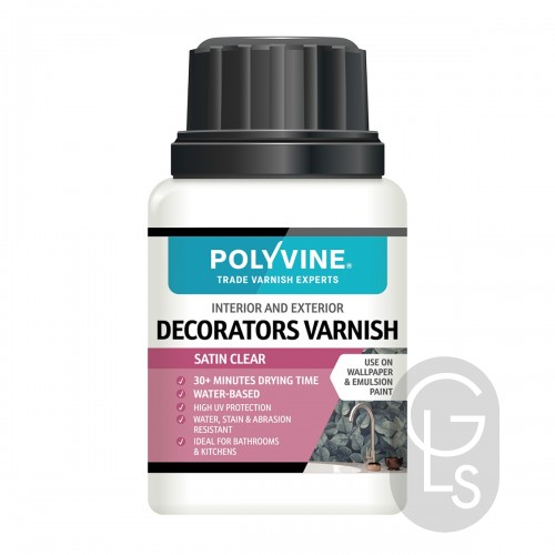 Polyvine Satin Decorators Varnish - Water based
