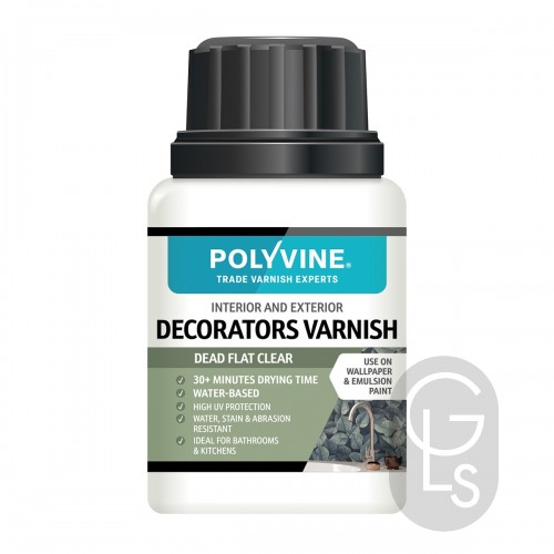 Polyvine Dead Flat Decorators Varnish - Water based - 100ml