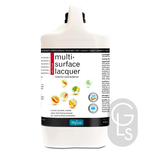 Polyvine Multi Surface Lacquer - Satin - 4 Litre