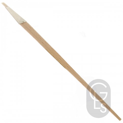 White Hog Hair - Slant Liners - 1/4'' - Short Bristle