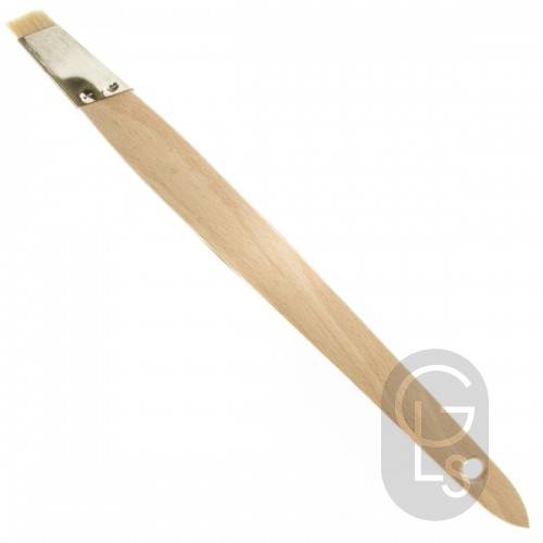 White Hog Hair - Slant Liners - 3/4'' - Short Bristle