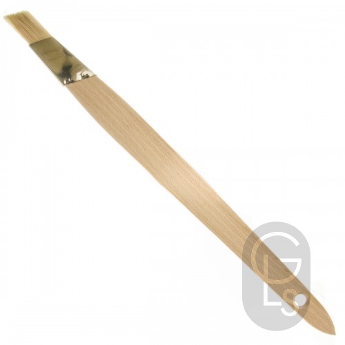 White Hog Hair - Slant Liners - 3/4''