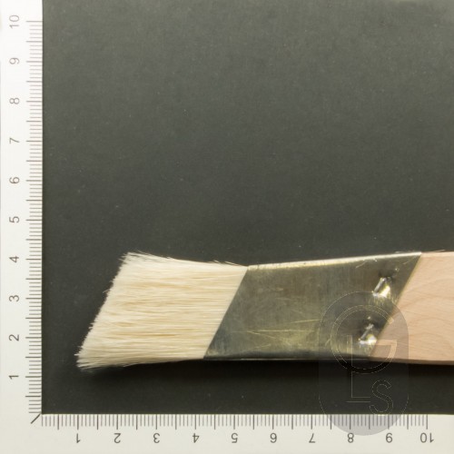 White Hog Hair - Slant Liners - 1''