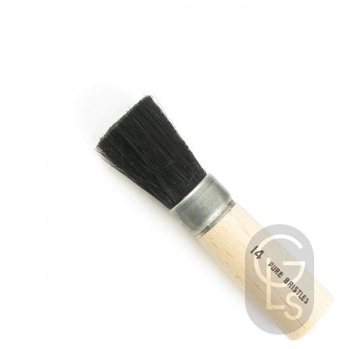 Stencil Brush - Coarse Black Bristle