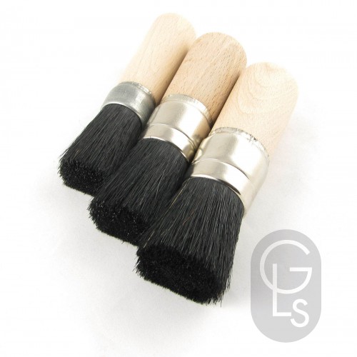 Stencil Brush - Coarse Black Bristle