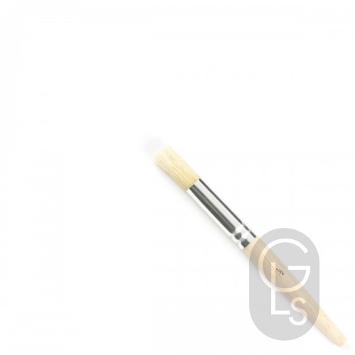 Stencil Brush - White Bristle