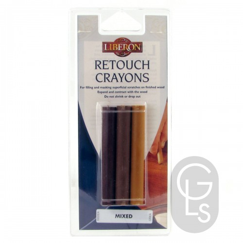 Liberon Retouch Crayons - 3 Pack - Mixed