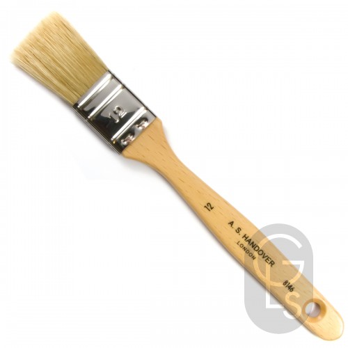 Flat, Thin Varnish Brush - Lily Bristle - Size 12 (1'')