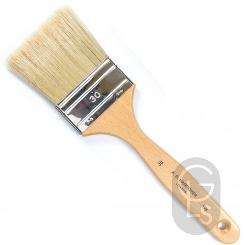 Flat, Thin Varnish Brush - Lily Bristle - Size 30 (2.5'')
