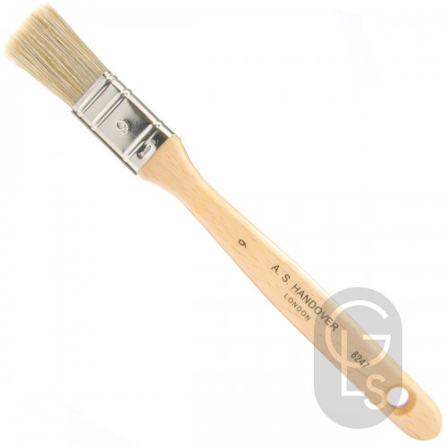 Flat, Medium Varnish Brush - Lily Bristle - Size 9 (3/4'')