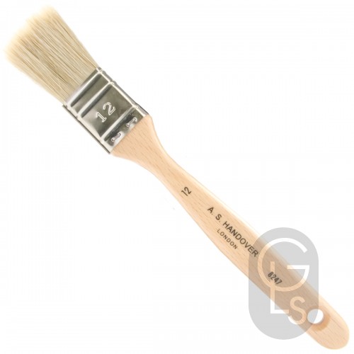 Flat, Medium Varnish Brush - Lily Bristle - Size 12 (1'')