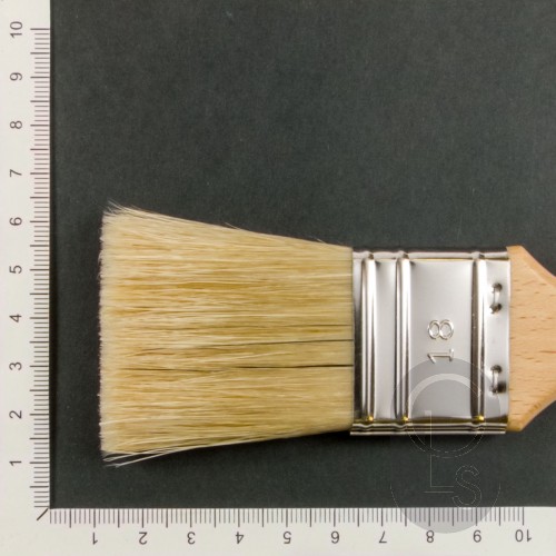 Flat, Medium Varnish Brush - Lily Bristle - Size 18 (1.5'')