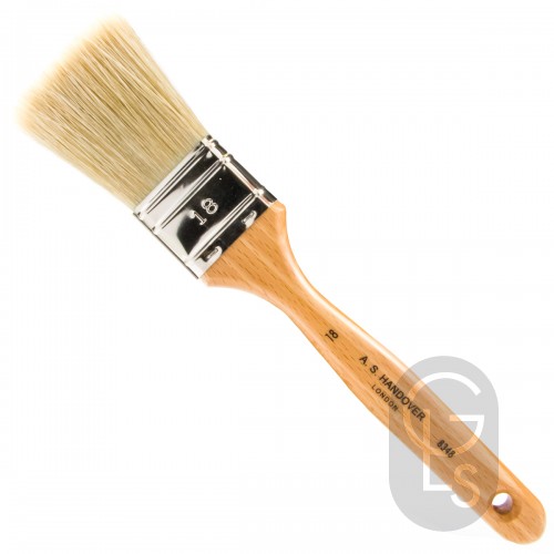 Flat, Thick Varnish Brush - Lily Bristle - Size 18 (1.5'')
