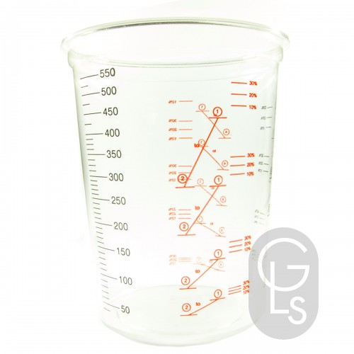 Clear Mixing/Measuring Cup - 500cc