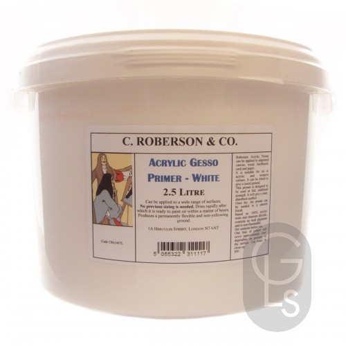 Acrylic Gesso Primer - White - 2.5l
