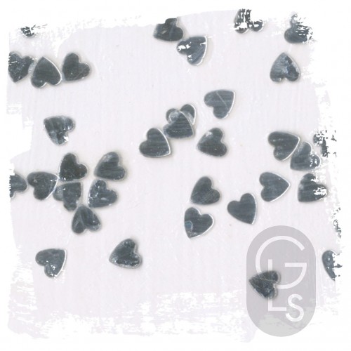Fleur Glitter - Silver Hearts - 90g