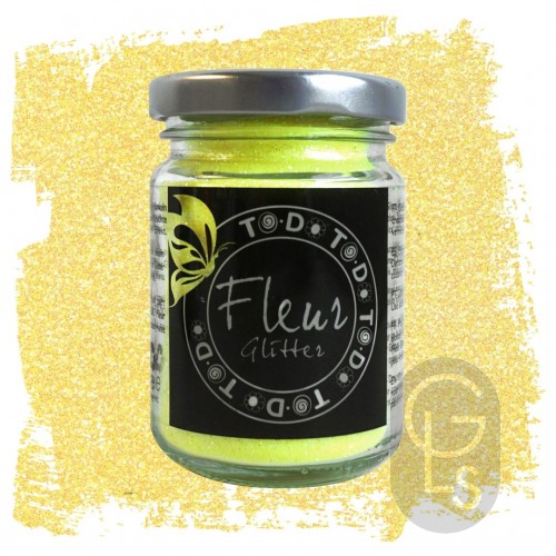 Fleur Glitter - Fluorescent Yellow - 90g