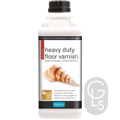 Polyvine Satin Finish Heavy Duty Floor Varnish - 1L