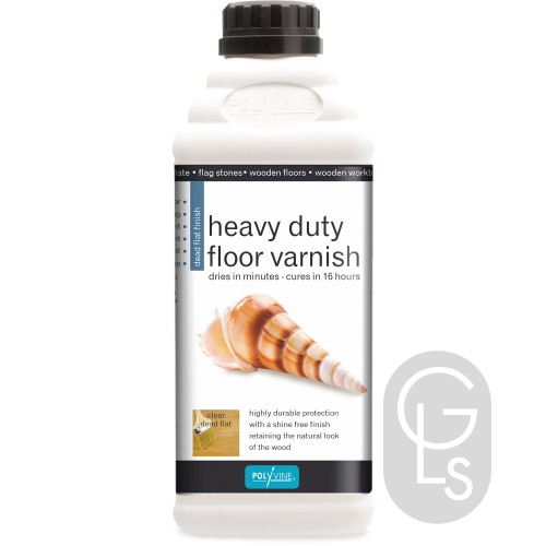 Polyvine Dead Flat Heavy Duty Floor Varnish - 1L