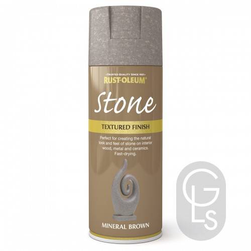 Rust-Oleum Stone Textured Spray Paint - Mineral Brown - 400ml