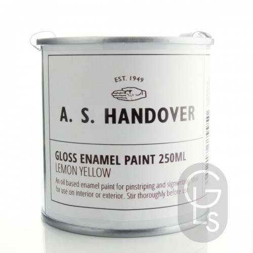 A. S. Handover Signwriting Enamel - Lemon Yellow - 250ml