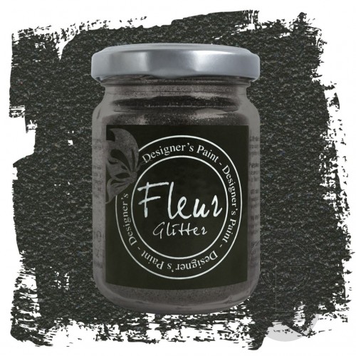 Fleur Glitter - Black - 90g