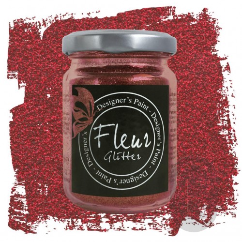 Fleur Glitter - Cherry Red - 90g