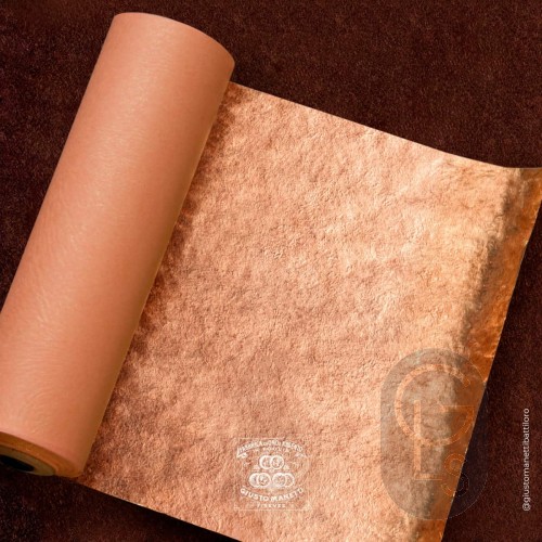 22ct Rose Gold Leaf Transfer - Manetti - Italian 14g - 80 x 80mm - 5 Leaves