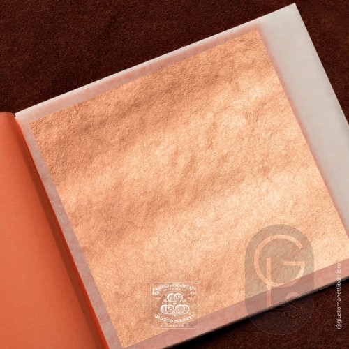 22ct Rose Gold Leaf Transfer - Manetti - Italian 14g - 80 x 80mm - 5 Leaves