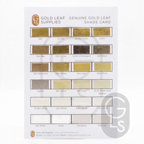 Gold Leaf Shade Card