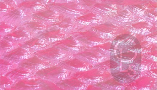 Abalone Sheet - Hot Lips Pink Fan - 24 x 14 cm