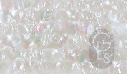 Mother of Pearl Sheet - White Strip - 24 x 14 cm
