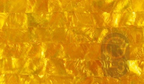 Mother of Pearl Sheet - Yellow / Gold - 24 x 14 cm