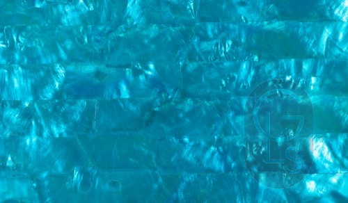 Mother of Pearl Sheet - Peacock Blue - 24 x 14 cm