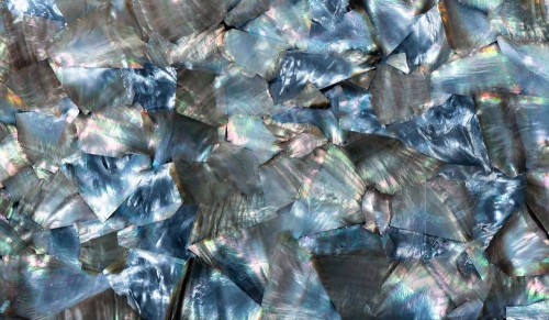 Mother of Pearl Sheet - Black Irregular - 24 x 14 cm