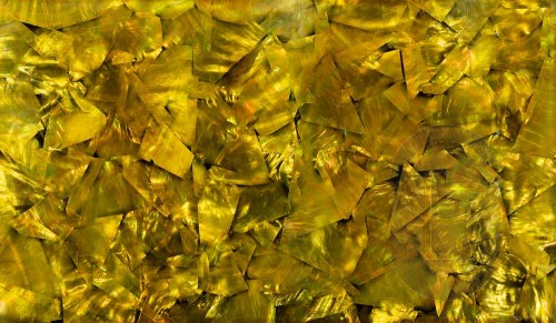 Mother of Pearl Sheet - Green Gold Irregular - 24 x 14 cm
