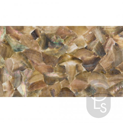 Mother of Pearl Sheet - Dark Irregular - 24 x 14 cm