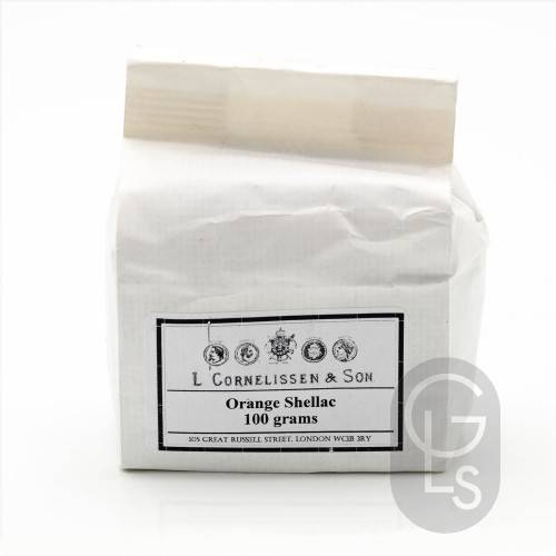 Orange Shellac Flake - Indian - 100g
