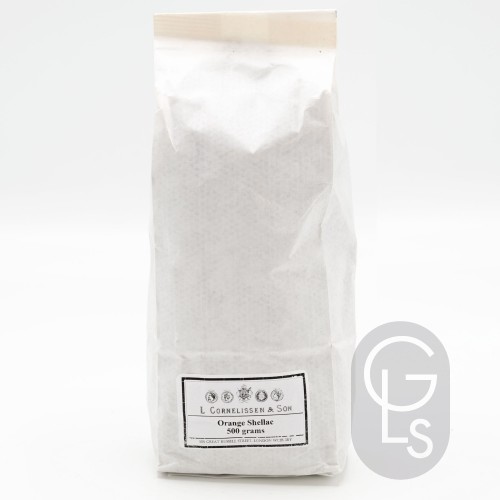 Orange Shellac Flake - Indian - 500g