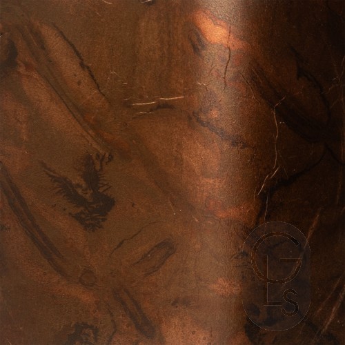 Coloured Loose Silver Leaf - Marbled Blackened Bronze - 10 leaves - 109mm x 109mm