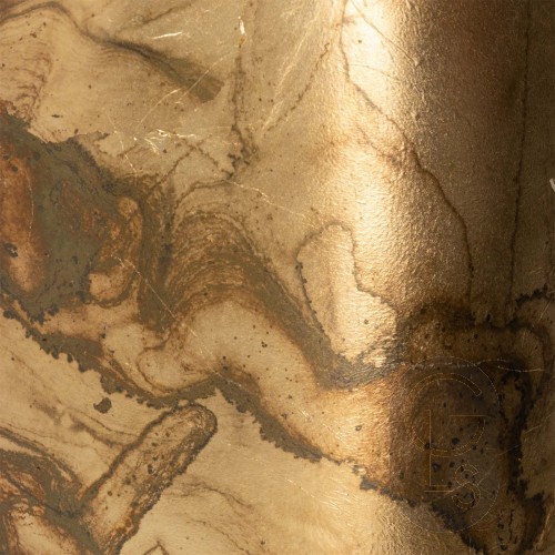 Coloured Loose Silver Leaf - Burnt Sienna - 10 Leaves - 109mm x 109mm